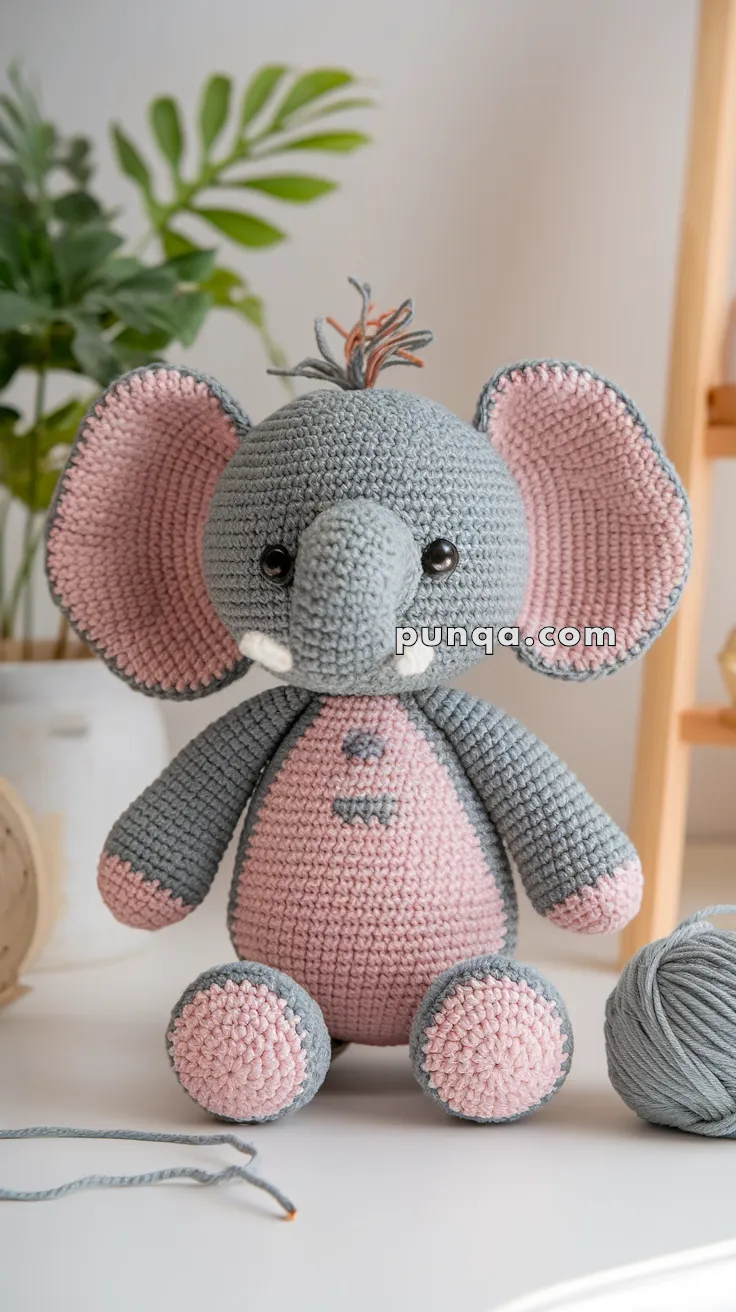 Amigurumi Elephant – FREE Crochet Pattern