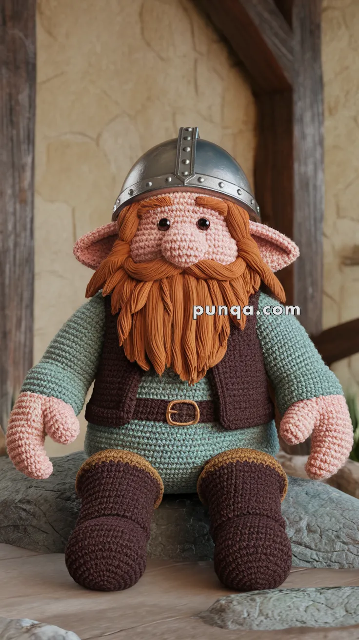 Amigurumi Gimli – FREE Crochet Pattern