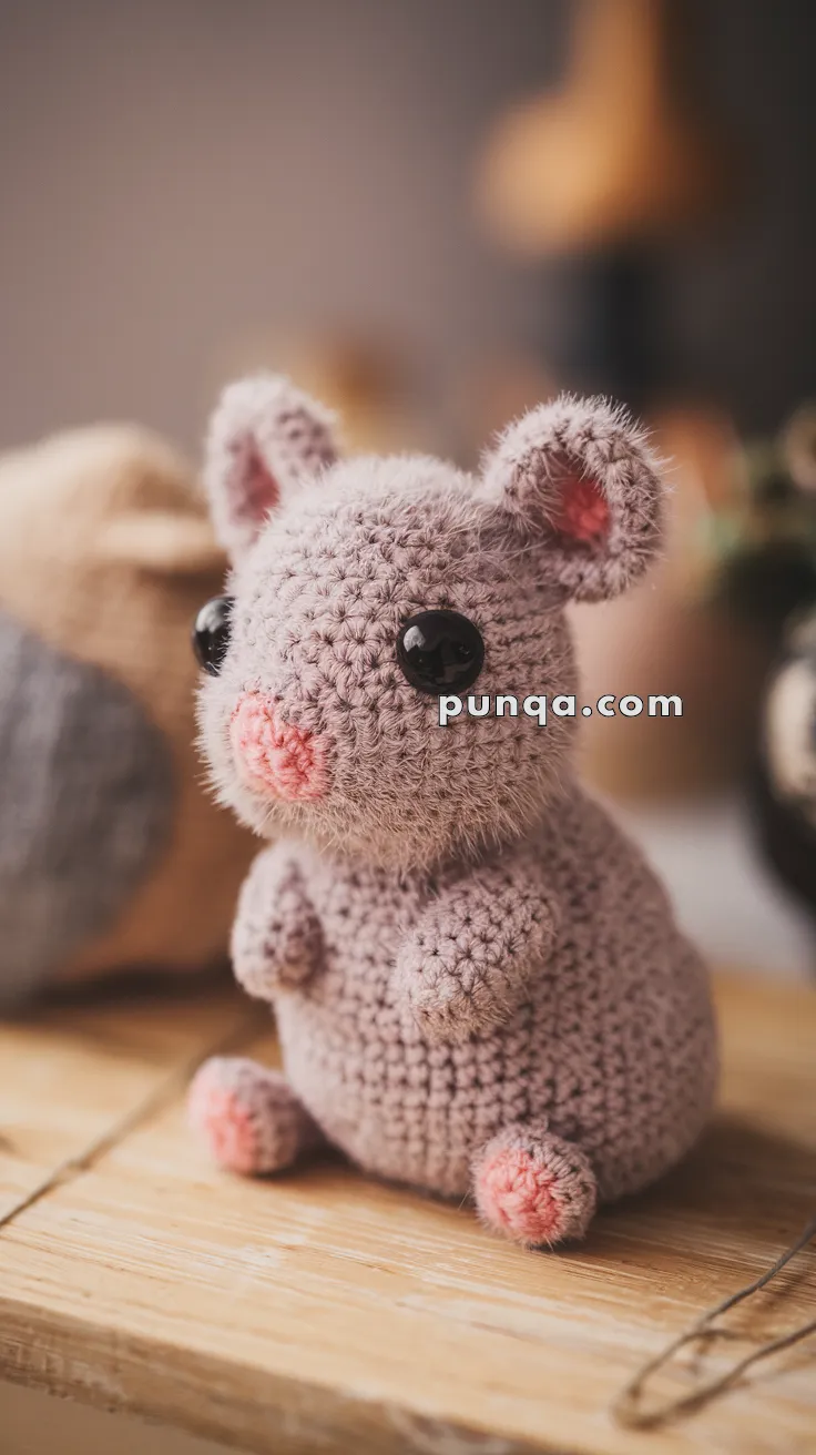Realistic crochet image for Amigurumi Guinea Pig Baby - FREE Crochet Pattern