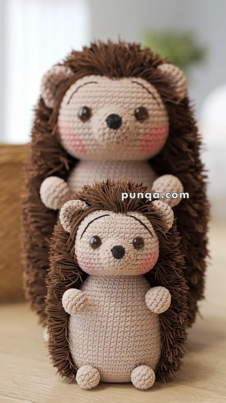 Amigurumi Hedgehog Family – FREE Crochet Pattern