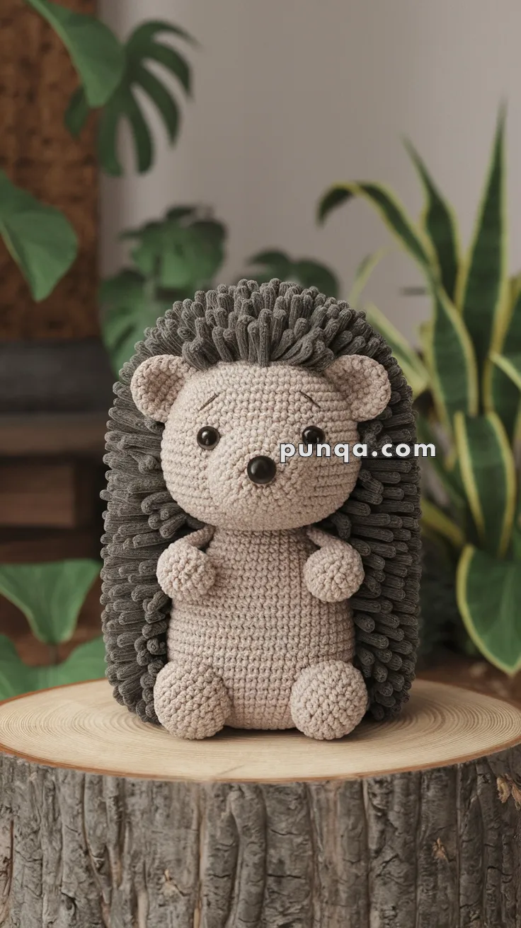 Amigurumi Hedgehog Spikes – FREE Crochet Pattern