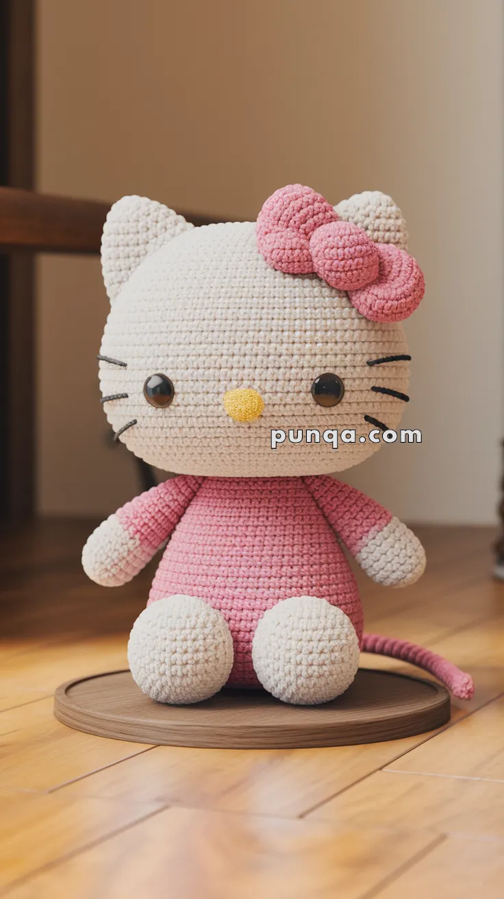 Amigurumi Hello Kitty – FREE Crochet Pattern
