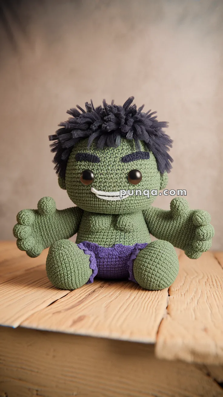 Amigurumi Hulk – FREE Crochet Pattern