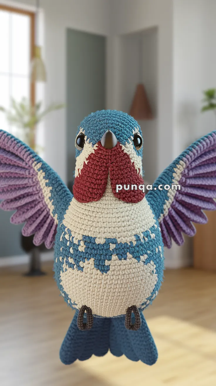 Realistic crochet image for Amigurumi Hummingbird - FREE Crochet Pattern