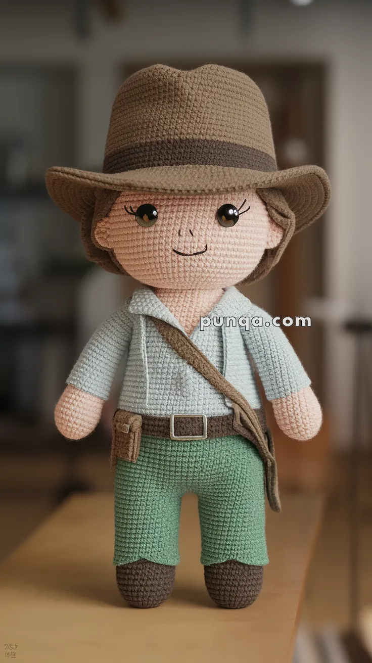 Amigurumi Indiana Jones – FREE Crochet Pattern