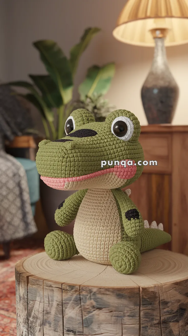 Amigurumi Kiki The Crocodile – FREE Crochet Pattern