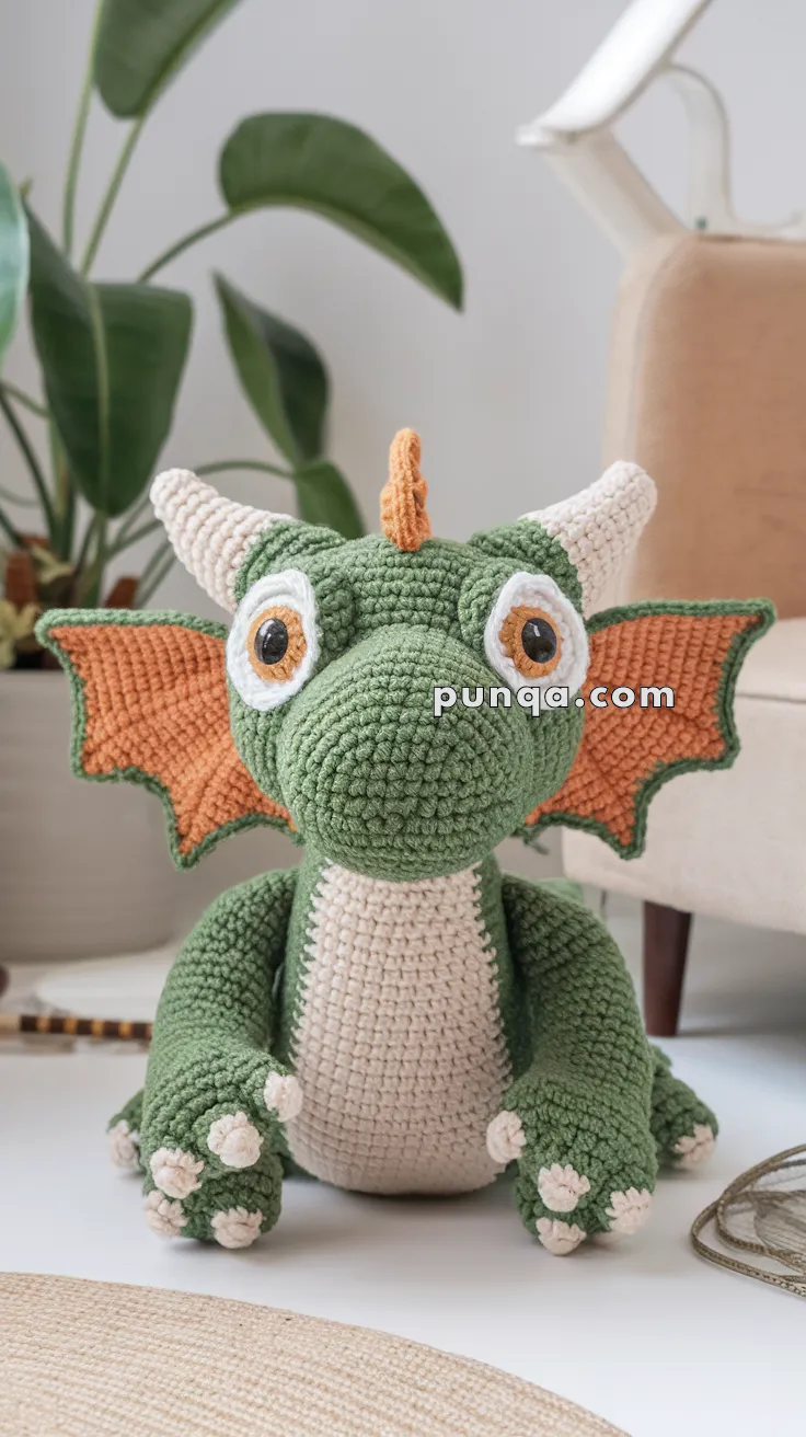 Amigurumi Komodo Dragon – FREE Crochet Pattern