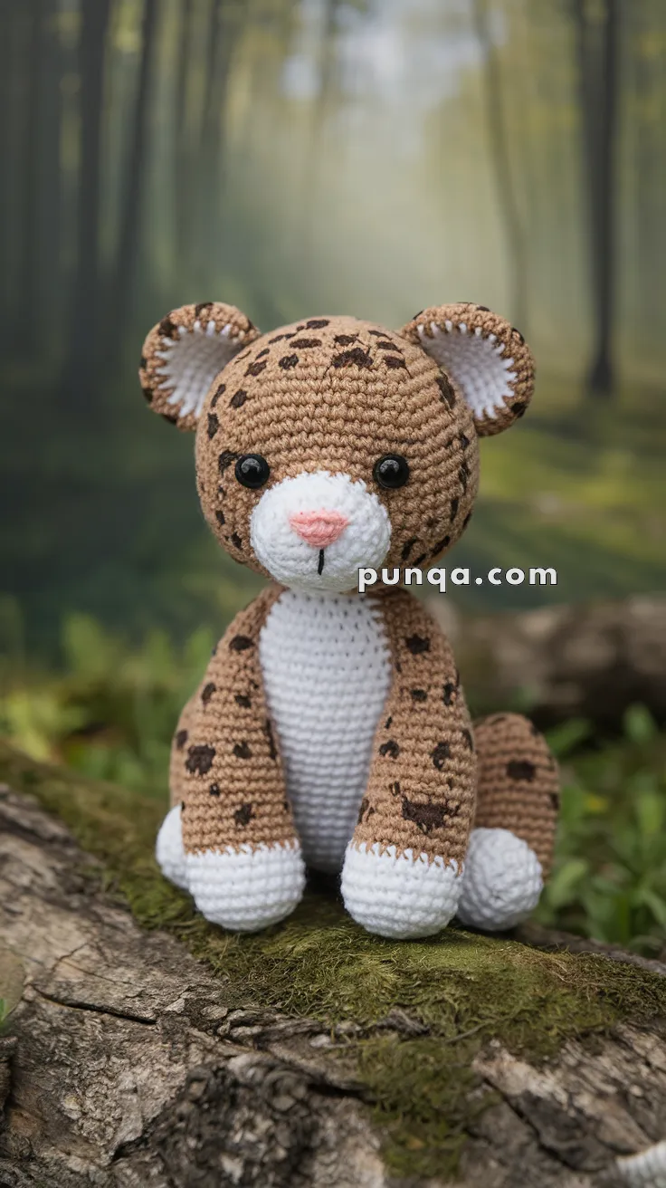 Realistic crochet image for Amigurumi Leopard Cub - FREE Crochet Pattern