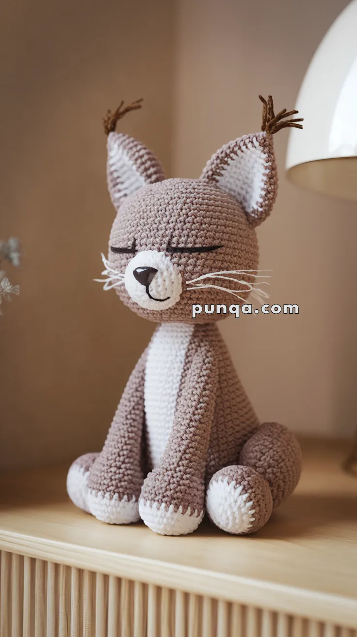 Realistic crochet image for Amigurumi Lynx - FREE Crochet Pattern