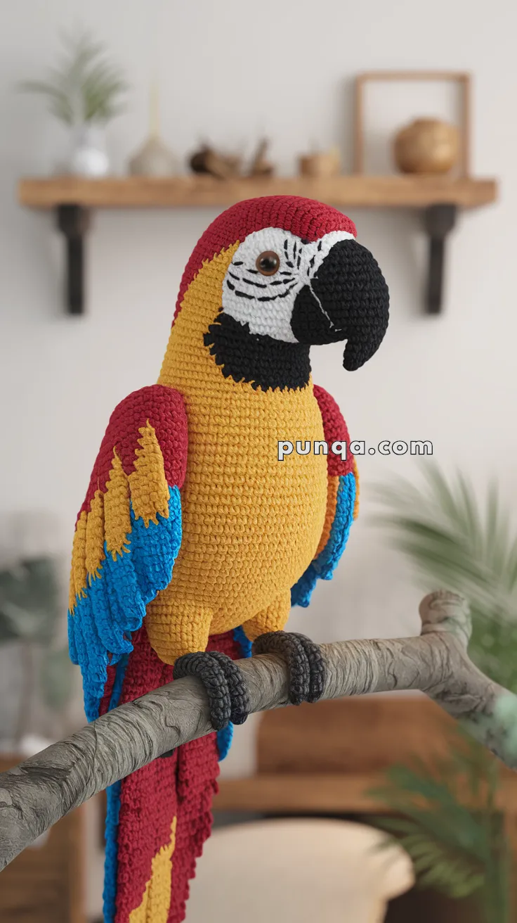 Amigurumi Macaw – FREE Crochet Pattern