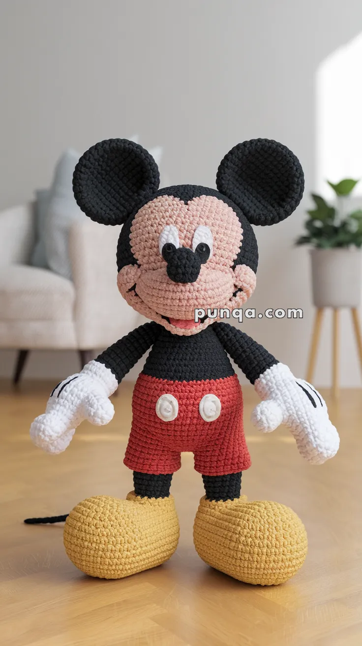Amigurumi Mickey Mouse – FREE Crochet Pattern