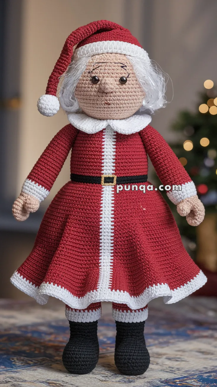 Amigurumi Mrs. Claus – FREE Crochet Pattern