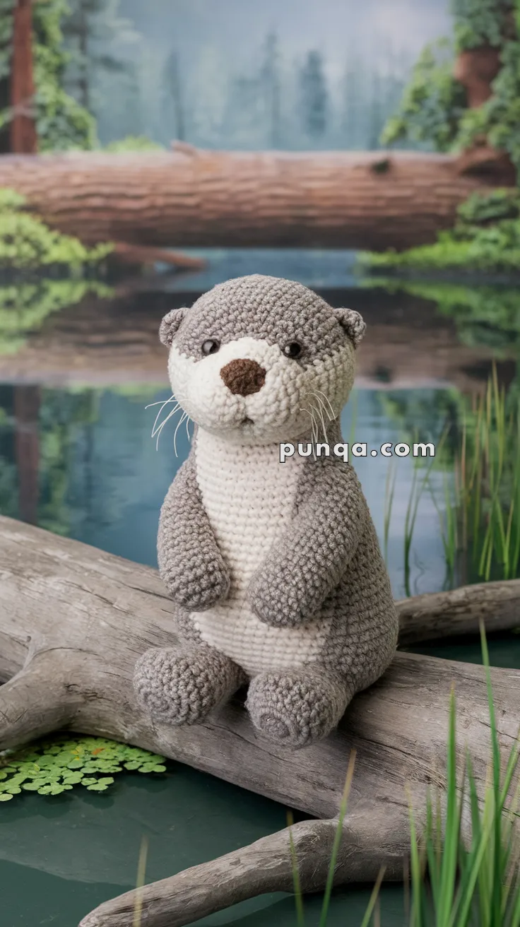 Amigurumi Otter Cub – FREE Crochet Pattern