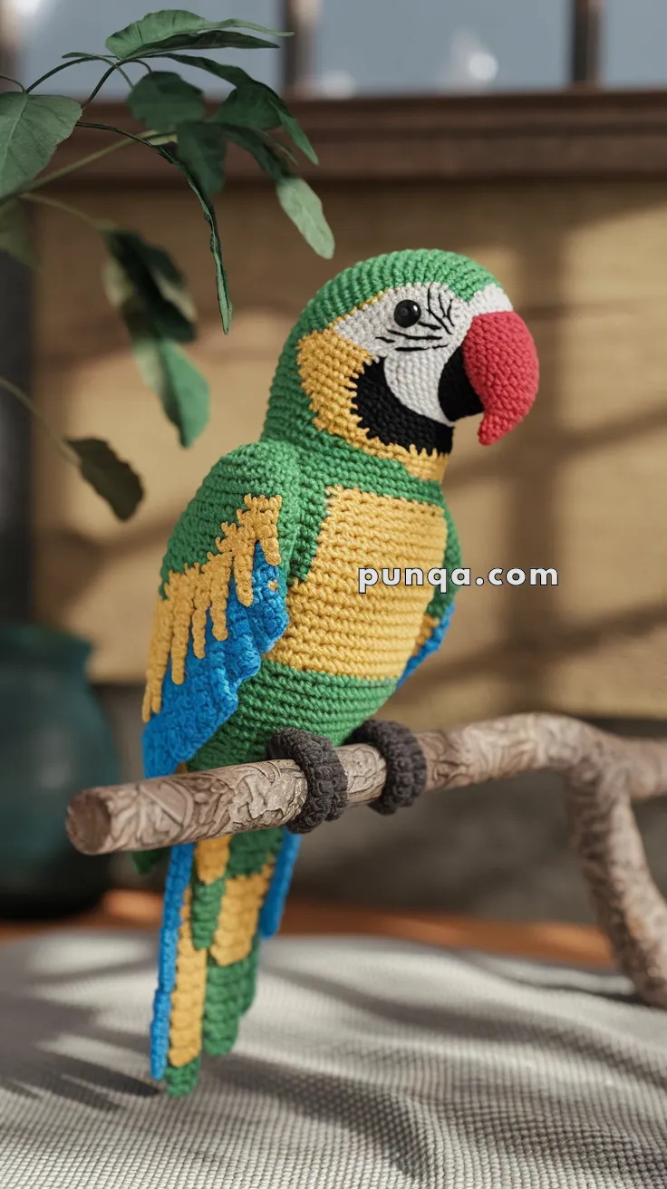 Amigurumi Parrot (Adult) – FREE Crochet Pattern