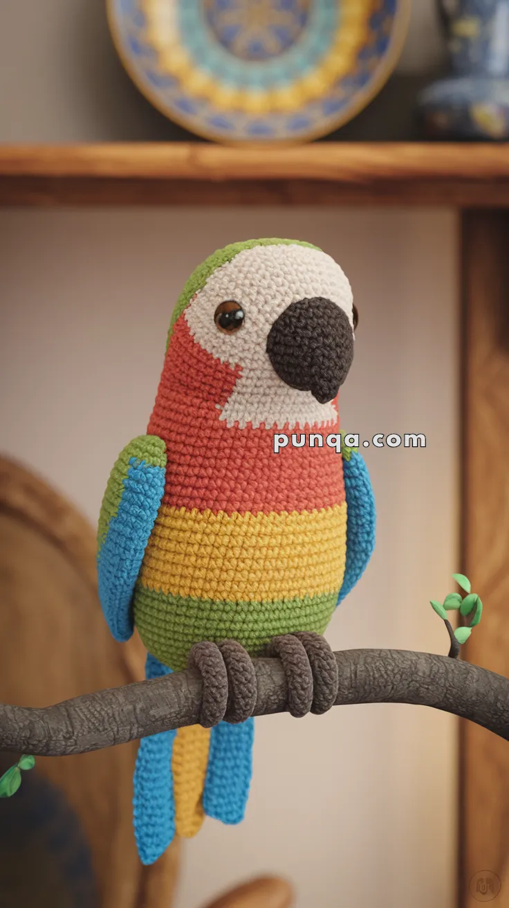 Realistic crochet image for Amigurumi Parrotlet - FREE Crochet Pattern