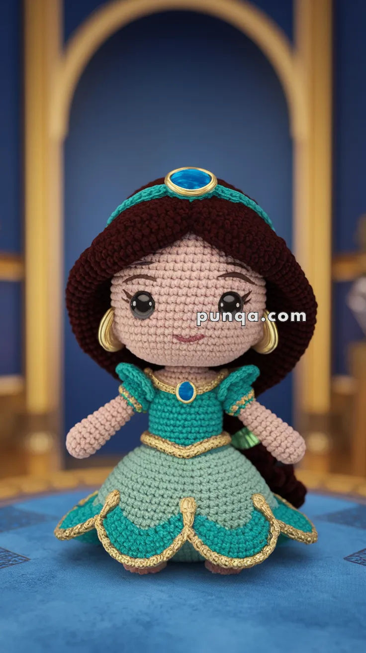 Amigurumi Princess Jasmine – FREE Crochet Pattern