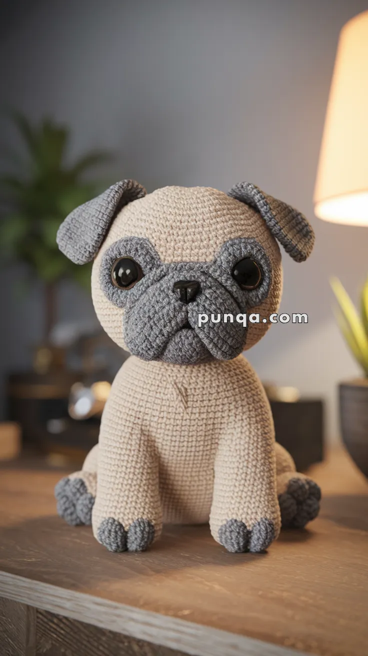 Amigurumi Pug – FREE Crochet Pattern