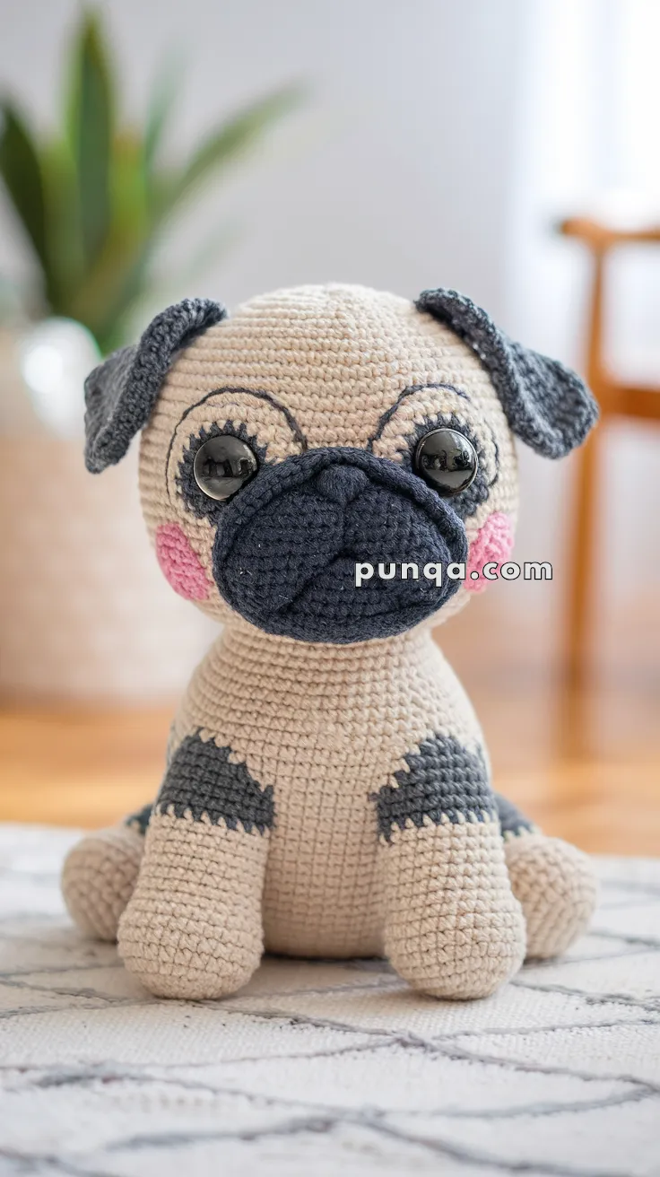 Amigurumi Pug Puppy – FREE Crochet Pattern