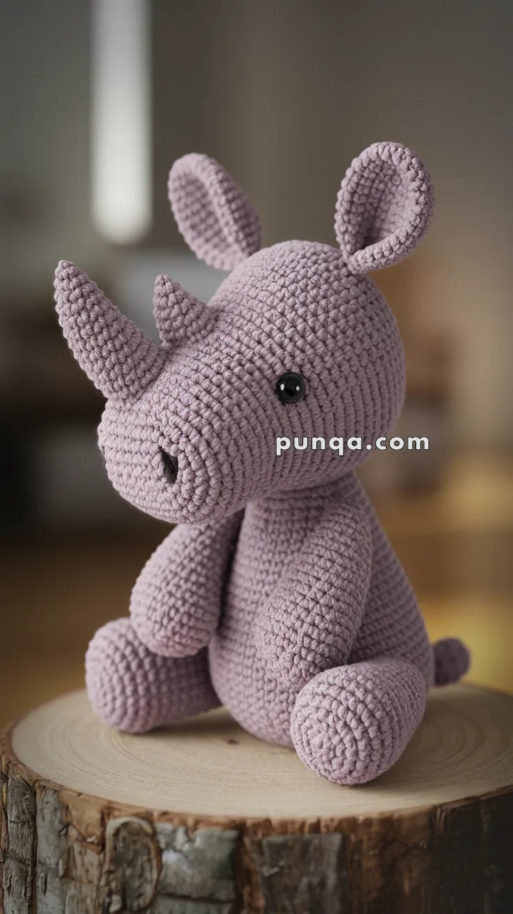 Amigurumi Rhinoceros – FREE Crochet Pattern