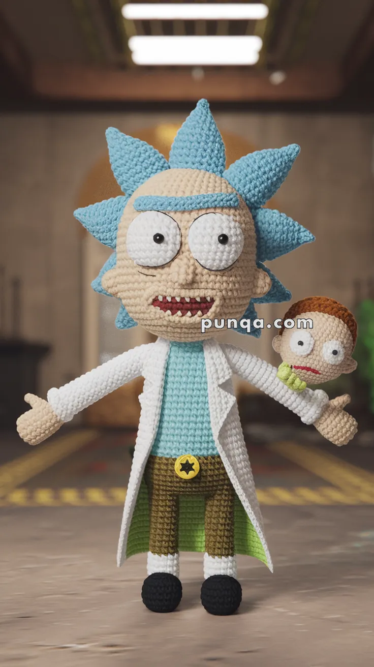 Amigurumi Rick And Morty – FREE Crochet Pattern