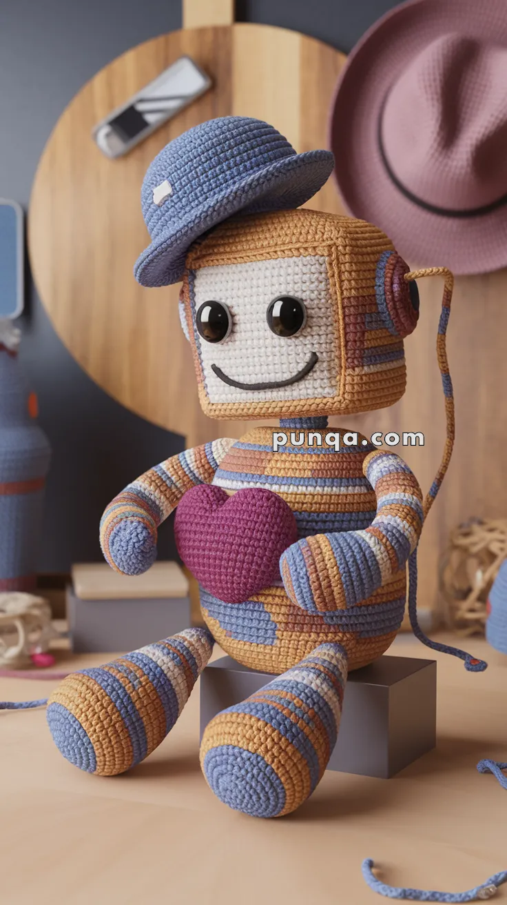 Amigurumi Robot Mike – FREE Crochet Pattern