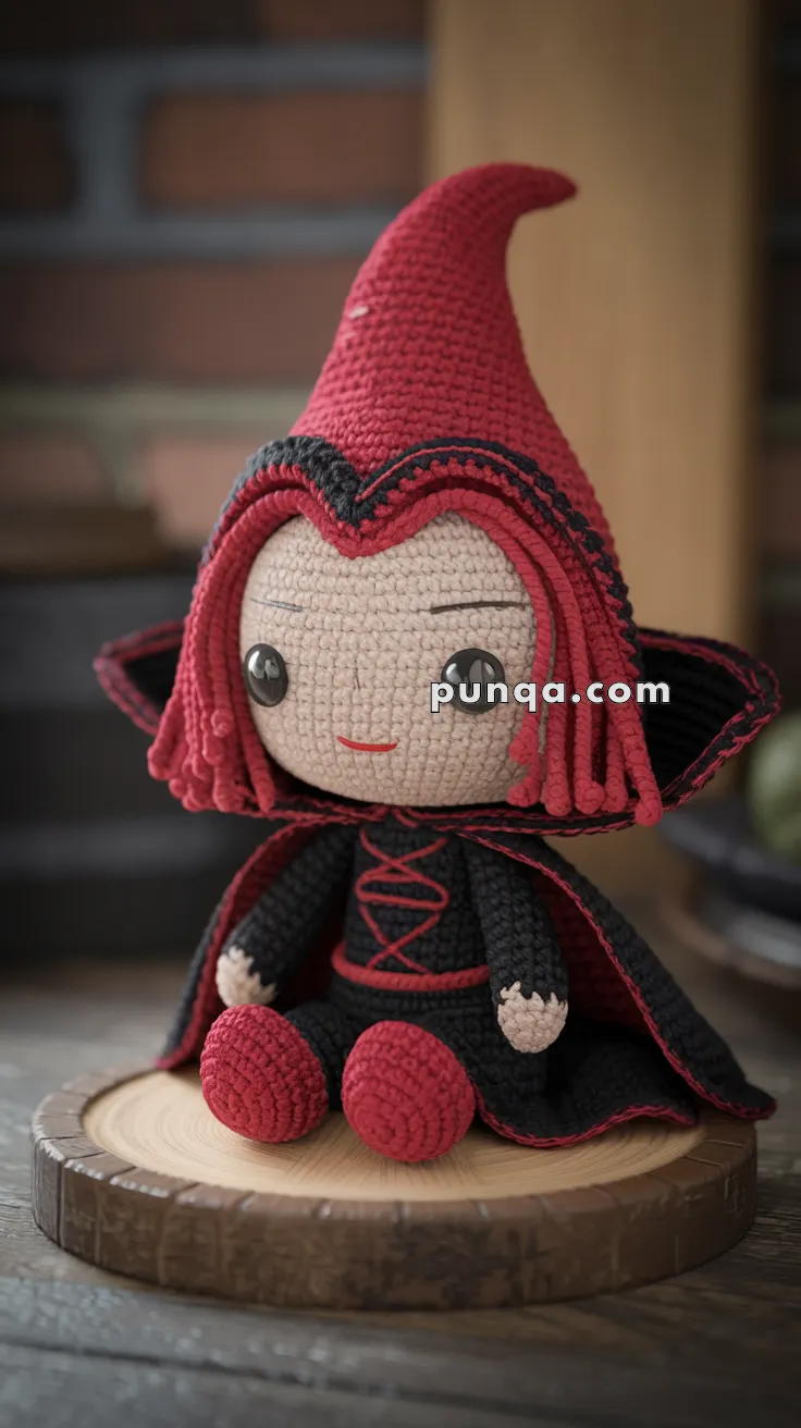 Amigurumi Scarlet Witch – FREE Crochet Pattern