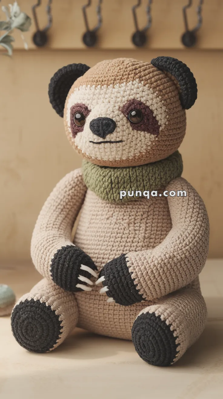 Amigurumi Sloth Bear – FREE Crochet Pattern
