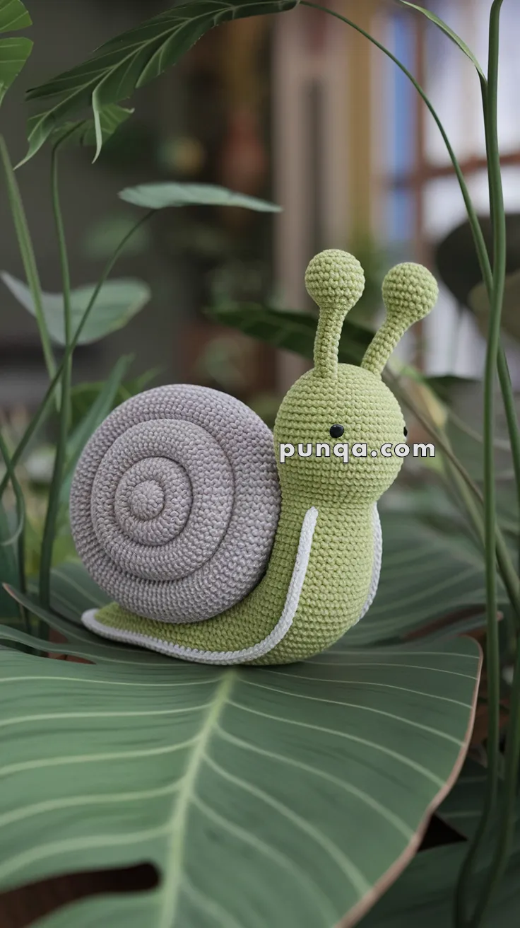 Amigurumi Snail The Garden Buddy – FREE Crochet Pattern