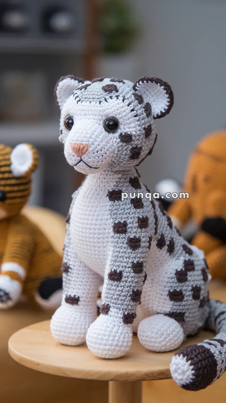Amigurumi Snow Leopard – FREE Crochet Pattern
