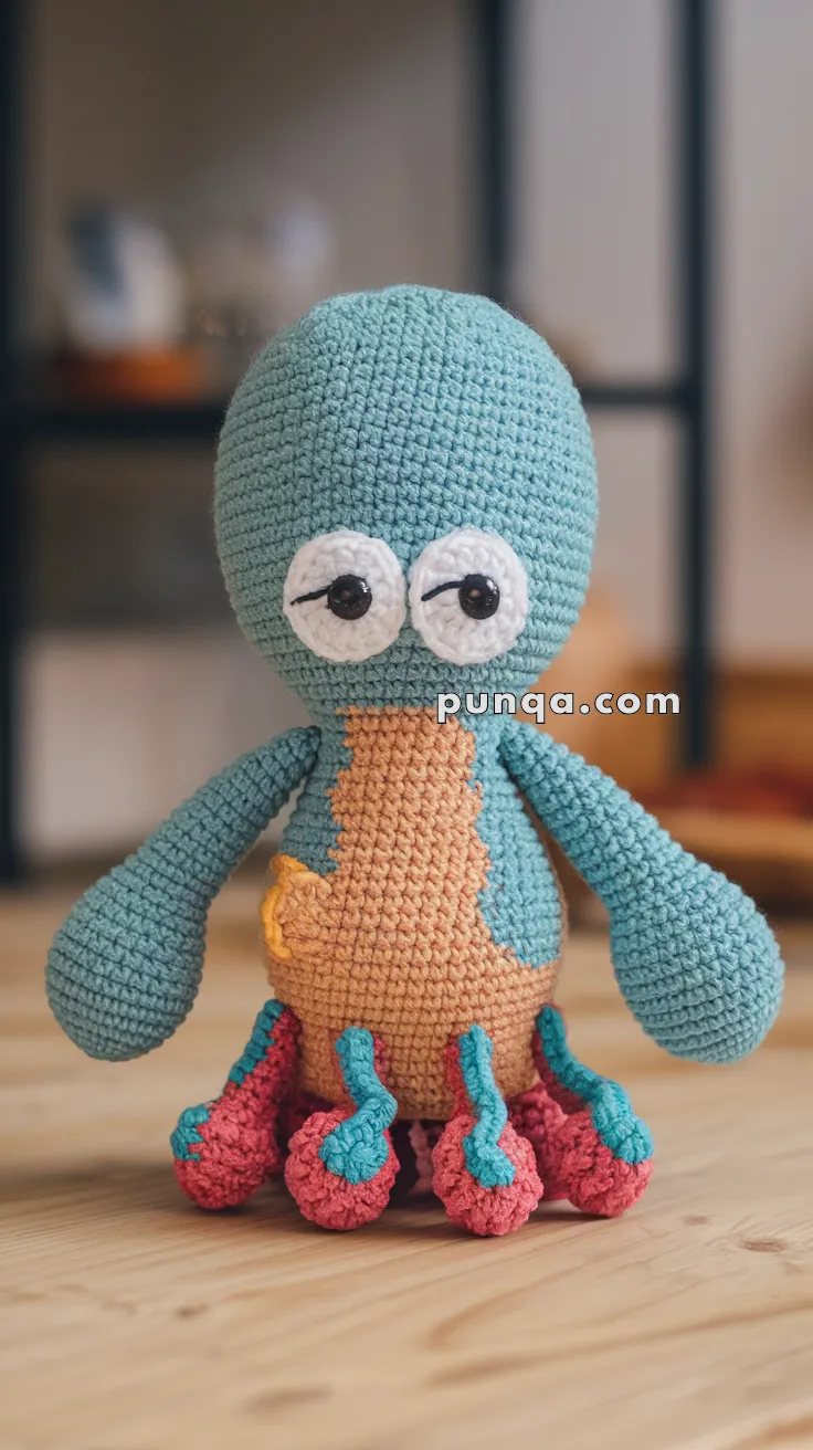 Amigurumi Squidward – FREE Crochet Pattern