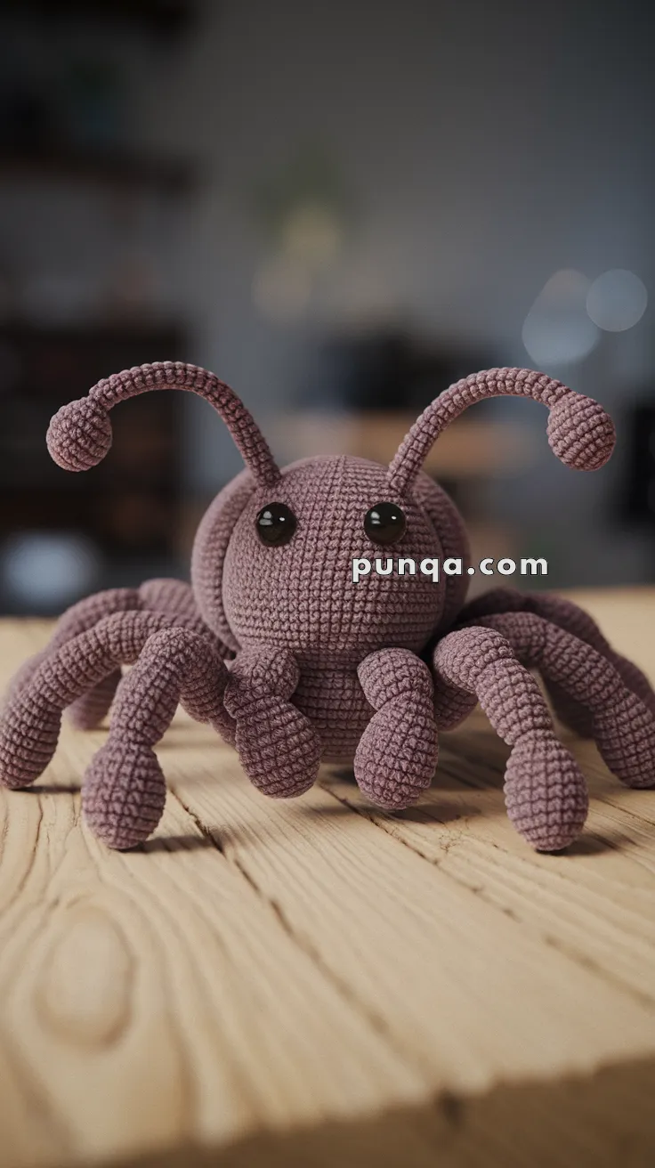 Realistic crochet image for Amigurumi Tarantula - FREE Crochet Pattern
