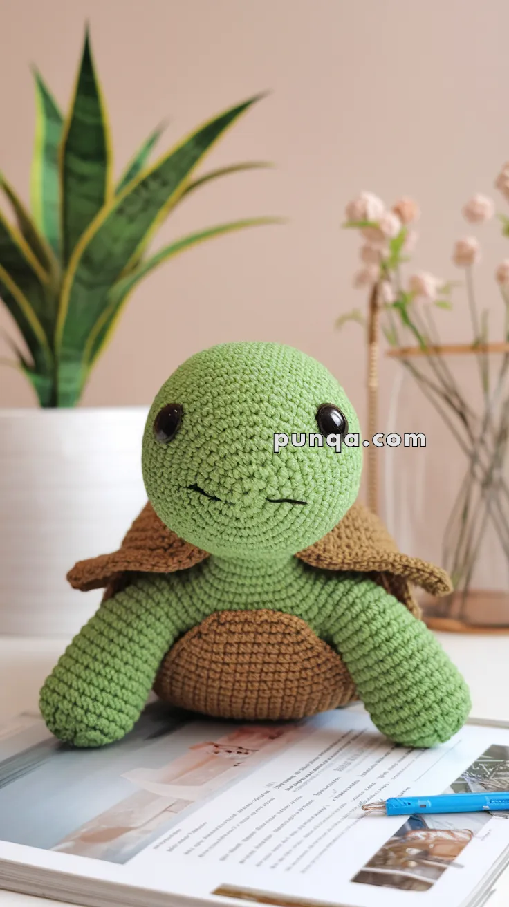 Amigurumi Tortoise Hatchling – FREE Crochet Pattern