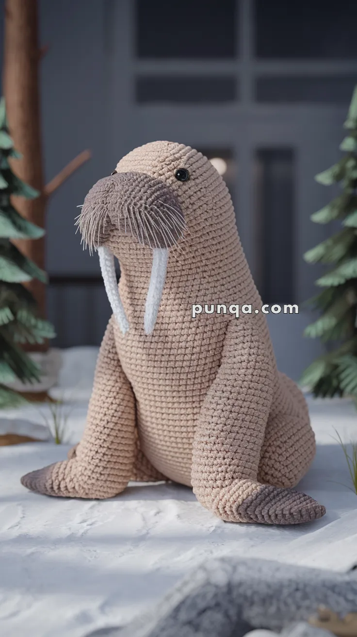 Amigurumi Walrus Calf – FREE Crochet Pattern