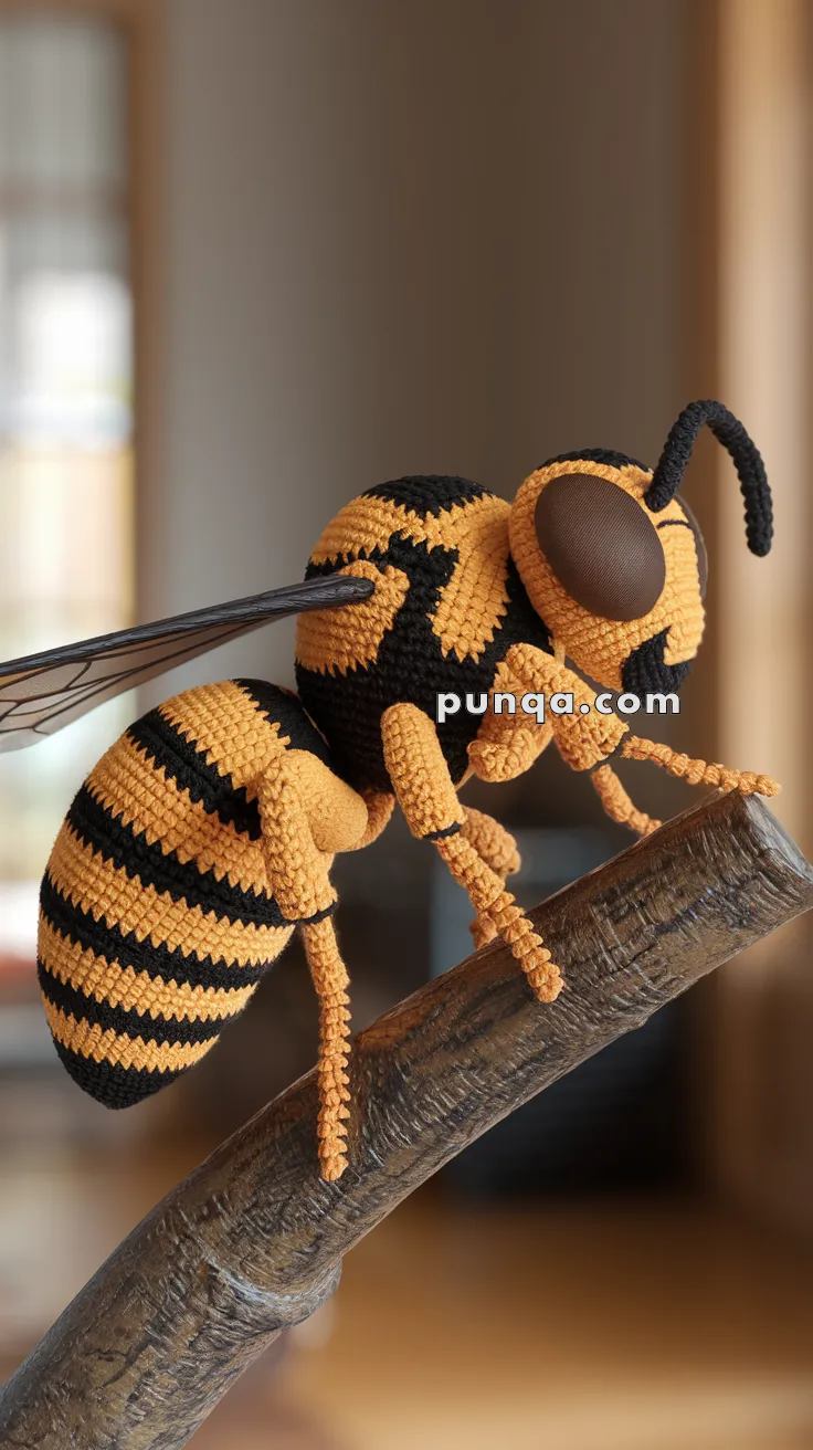 Amigurumi Wasp – FREE Crochet Pattern