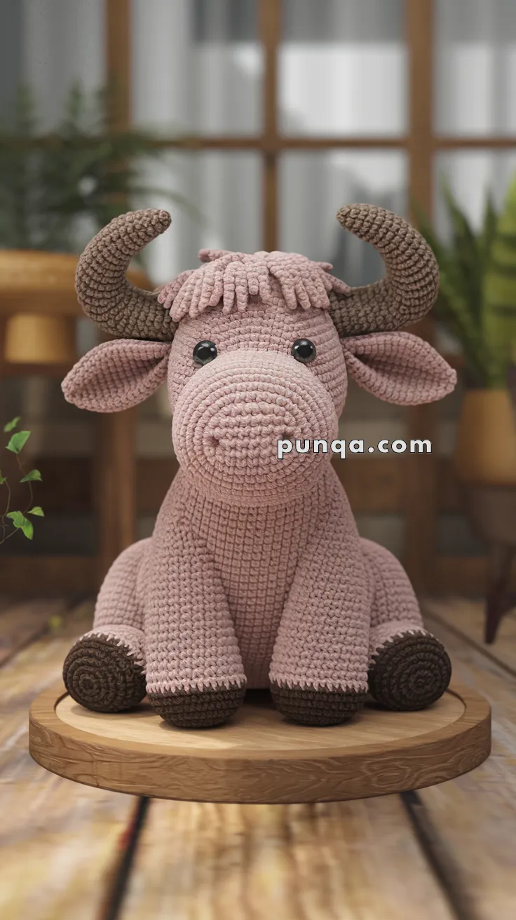 Amigurumi Water Buffalo – FREE Crochet Pattern
