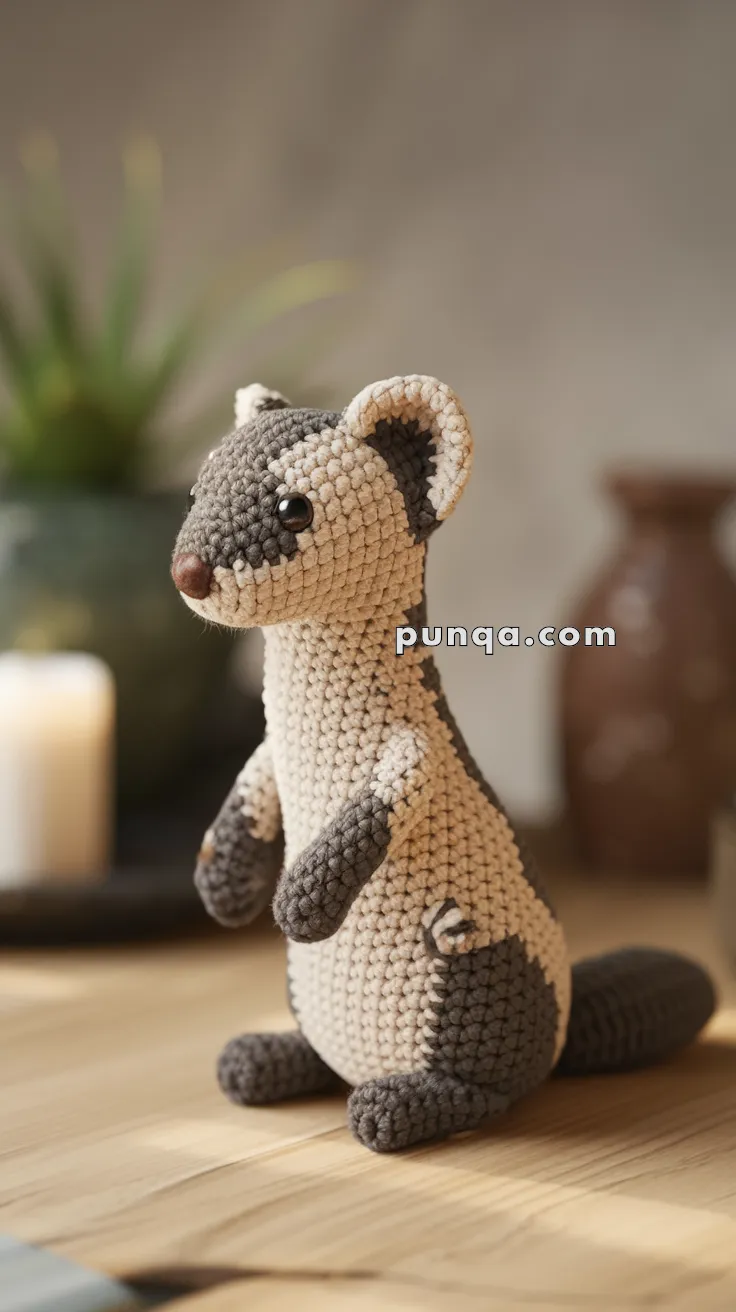 Amigurumi Weasel – FREE Crochet Pattern