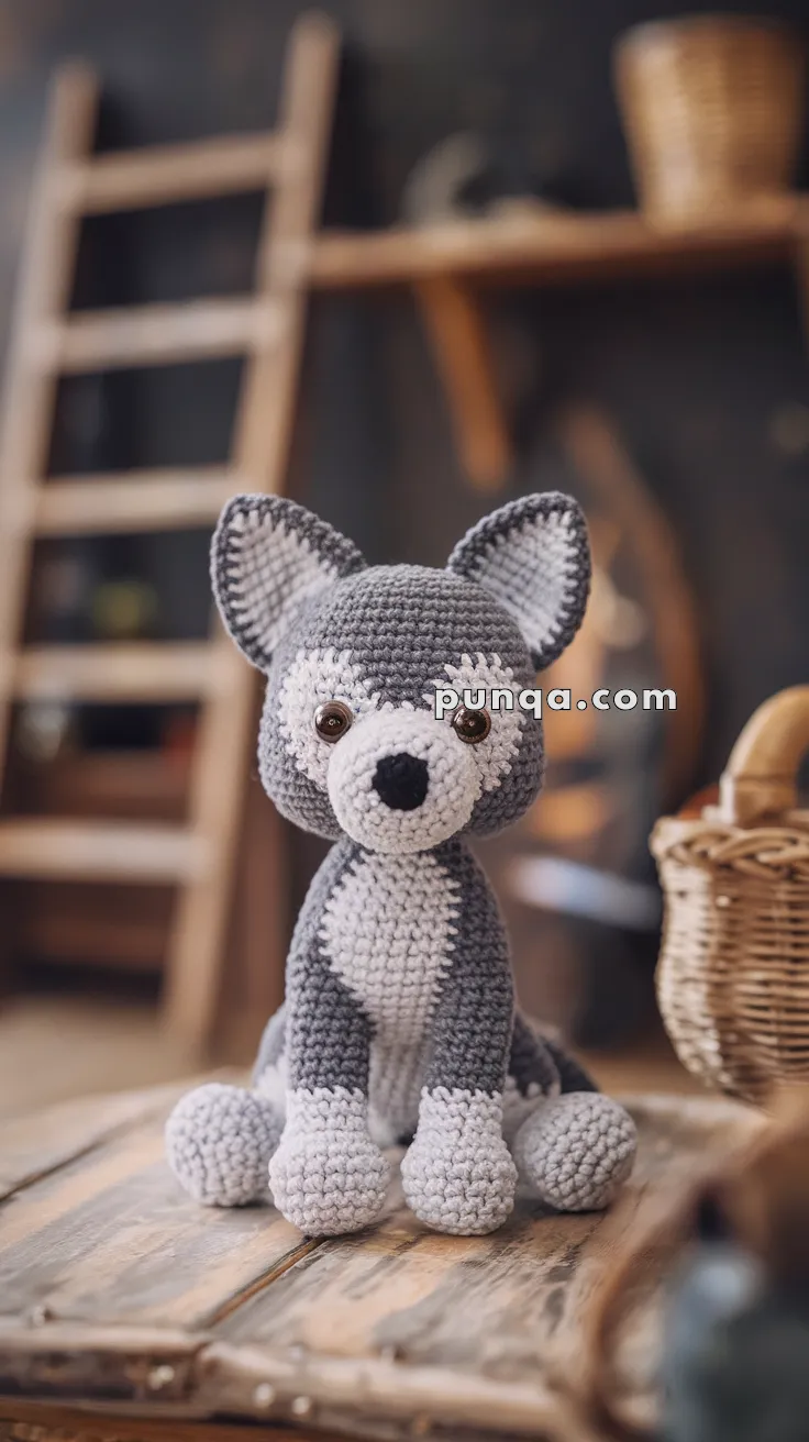 Amigurumi Wolf Pup – FREE Crochet Pattern