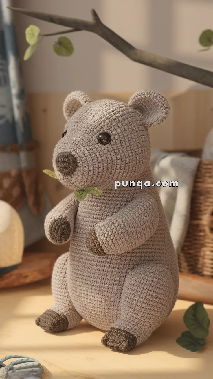 Amigurumi Wombat – FREE Crochet Pattern