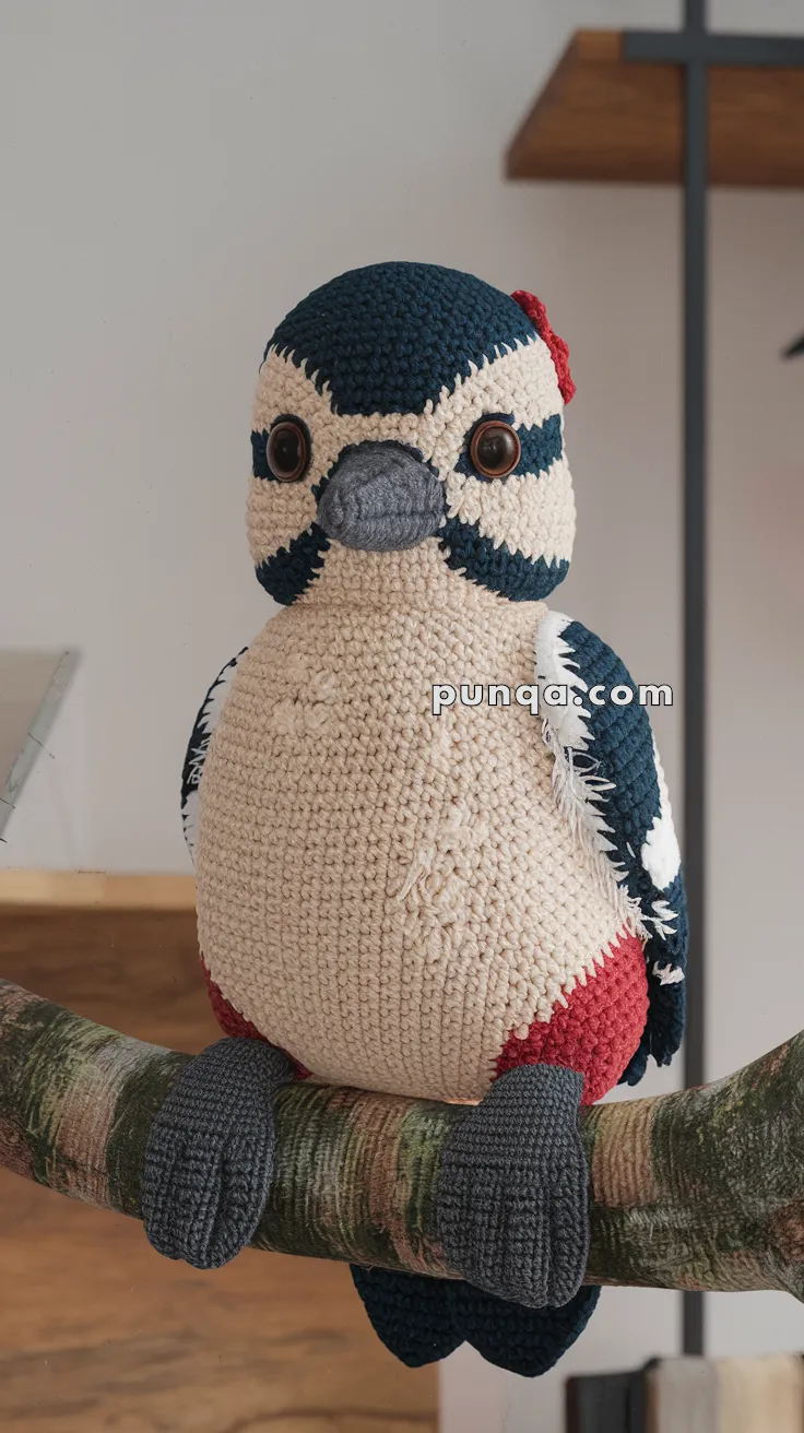 Amigurumi Woodpecker Baby – FREE Crochet Pattern