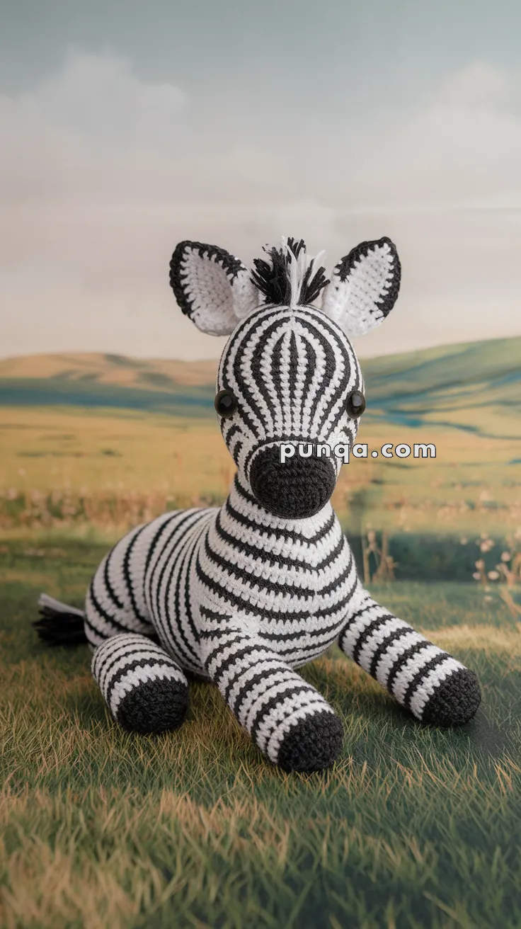 Amigurumi Zebra Foal – FREE Crochet Pattern