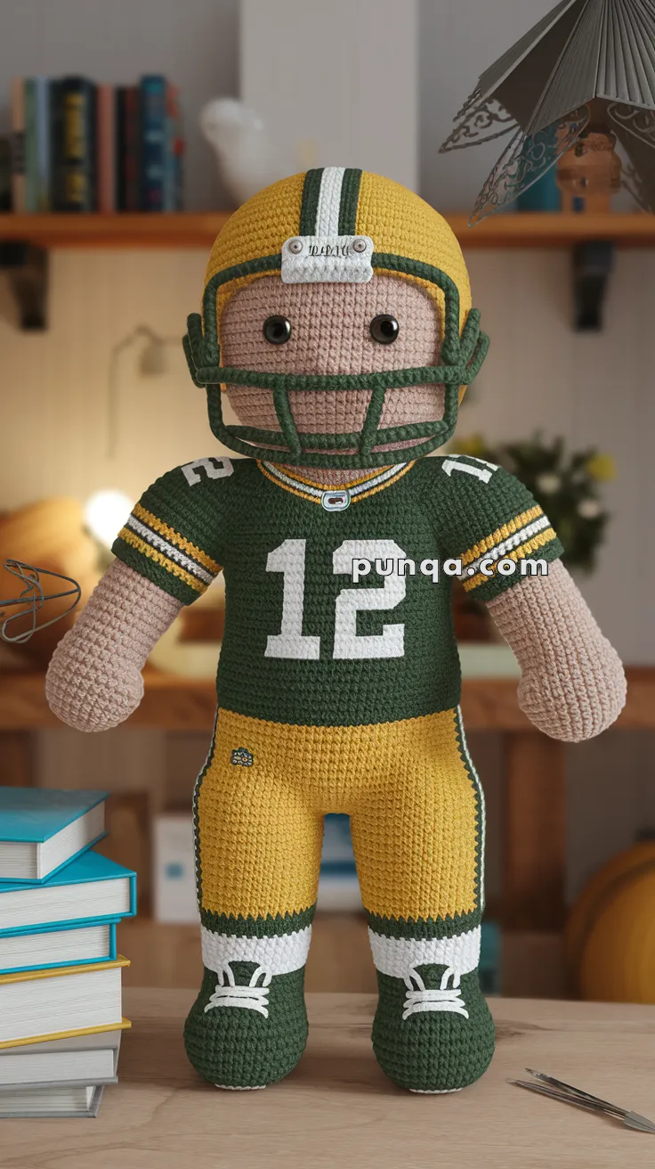 Amigurumi Aaron Rodgers – FREE Crochet Pattern