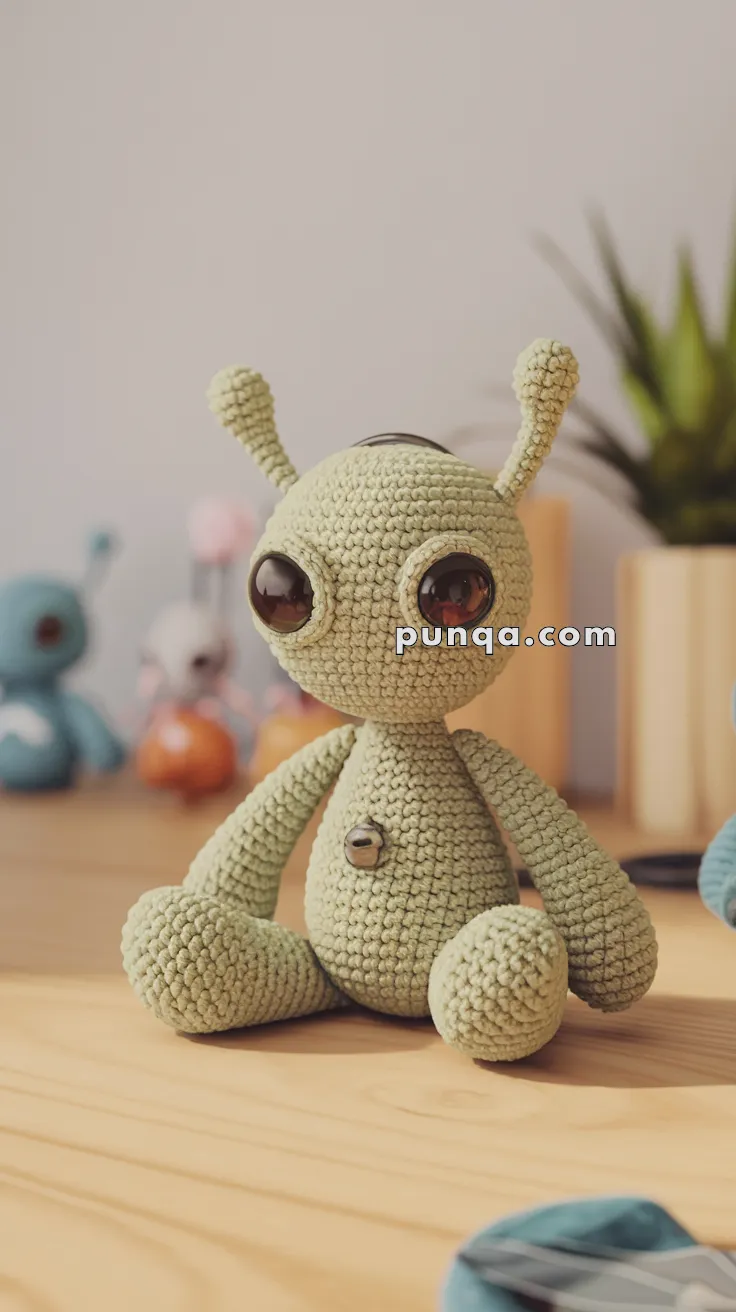 Amigurumi Alien Keychain – FREE Crochet Pattern
