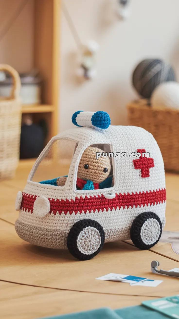 Amigurumi Ambulance – FREE Crochet Pattern