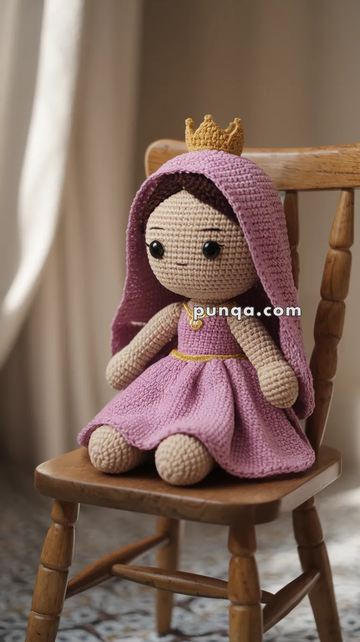 Realistic crochet image for Amigurumi Arabian Princess Doll - FREE Crochet Pattern