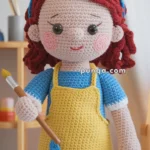 Amigurumi Artist Doll – FREE Crochet Pattern