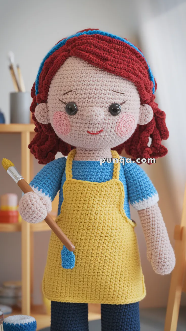 Amigurumi Artist Doll – FREE Crochet Pattern