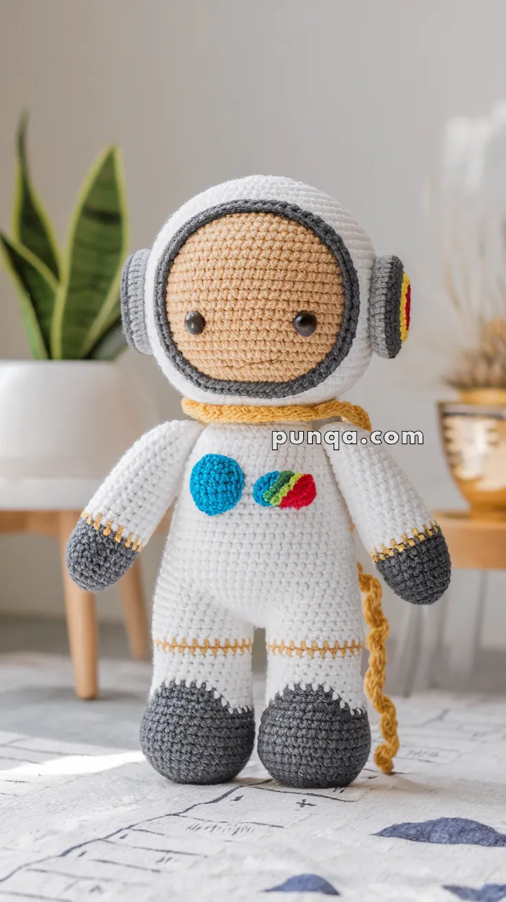 Realistic crochet image for Amigurumi Astronaut Doll - FREE Crochet Pattern