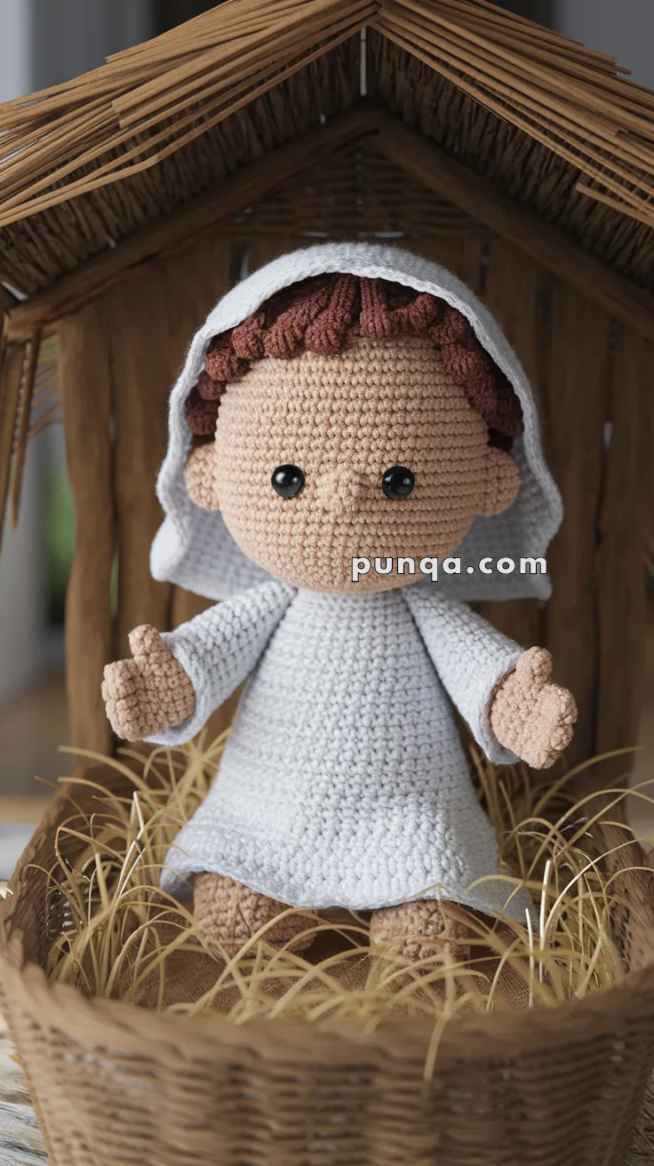 Amigurumi Baby Jesus In A Manger – FREE Crochet Pattern
