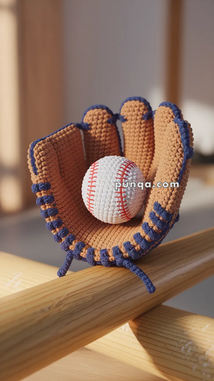 Realistic crochet image for Amigurumi Baseball Glove - FREE Crochet Pattern