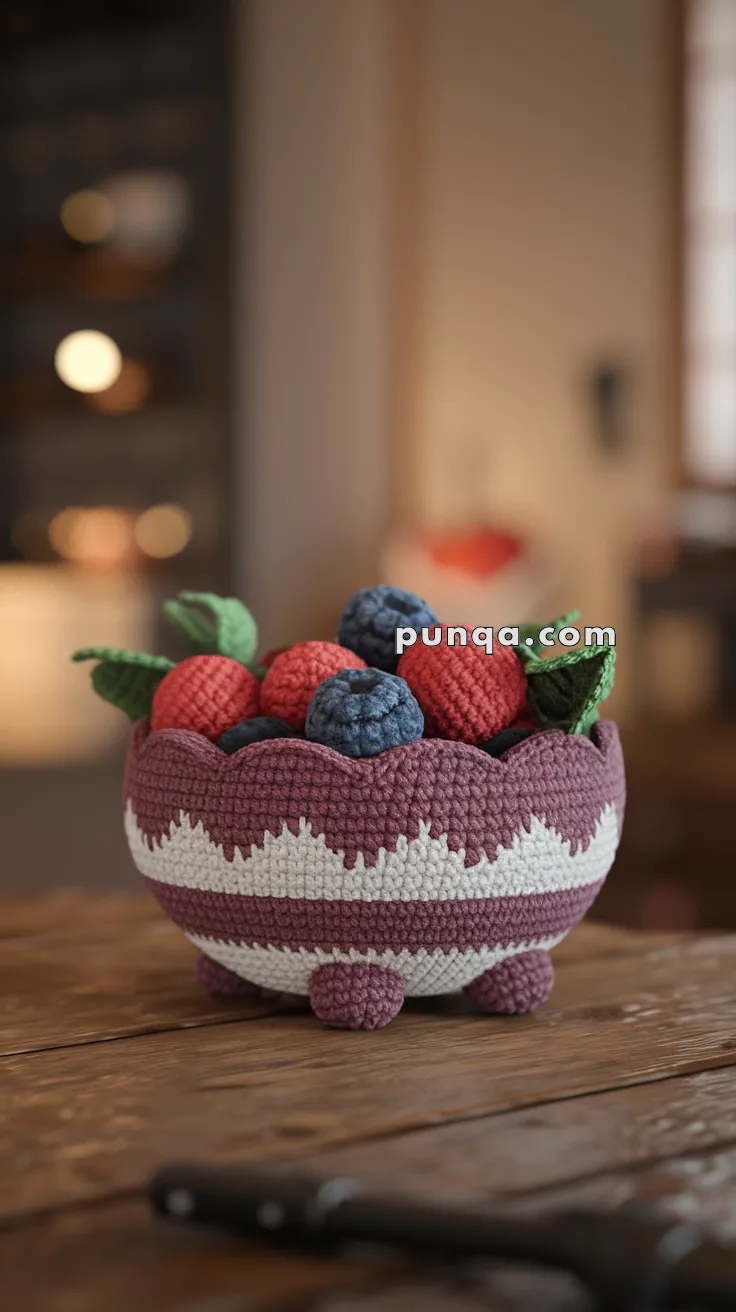 Amigurumi Berry Bowl – FREE Crochet Pattern